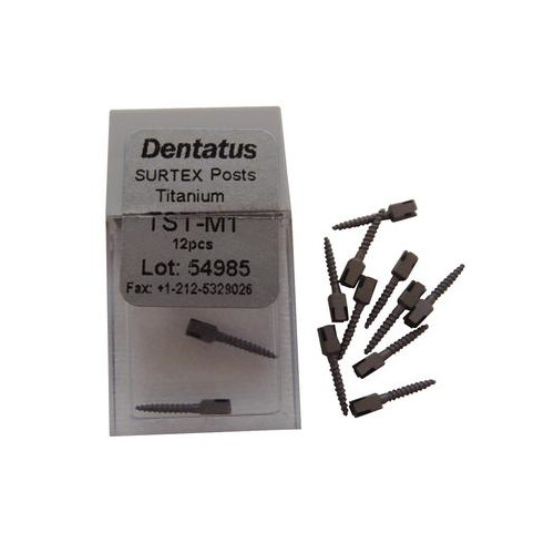 Dentatus TST-M1 Surtex Classic Titanium Posts Medium 1 M1 1.05 mm 12/Bx