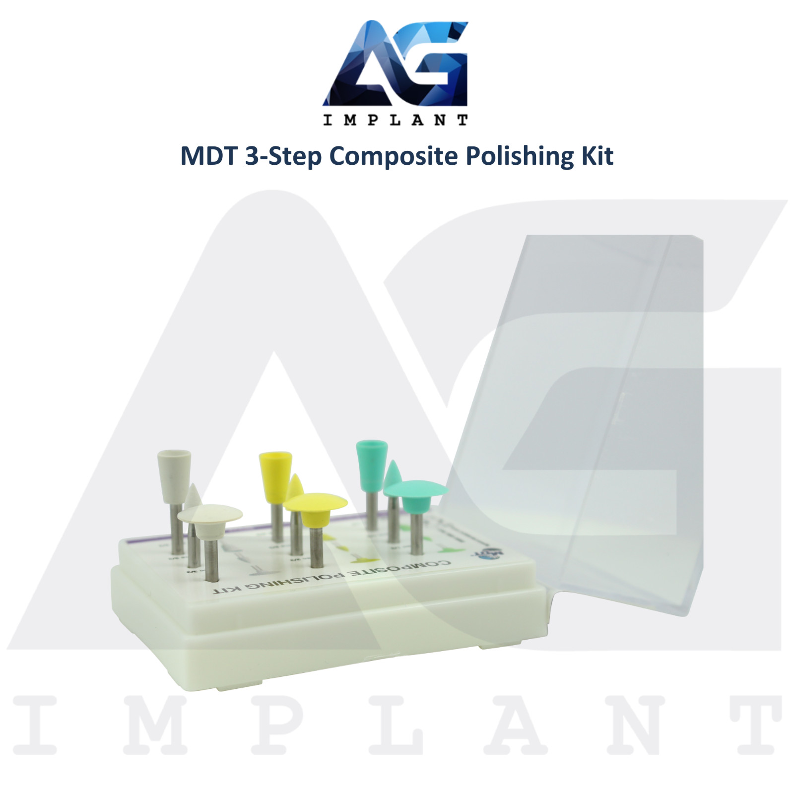MDT 3-Step Composite Polishing Kit Silicone High-Gloss Finish Dental Restoration