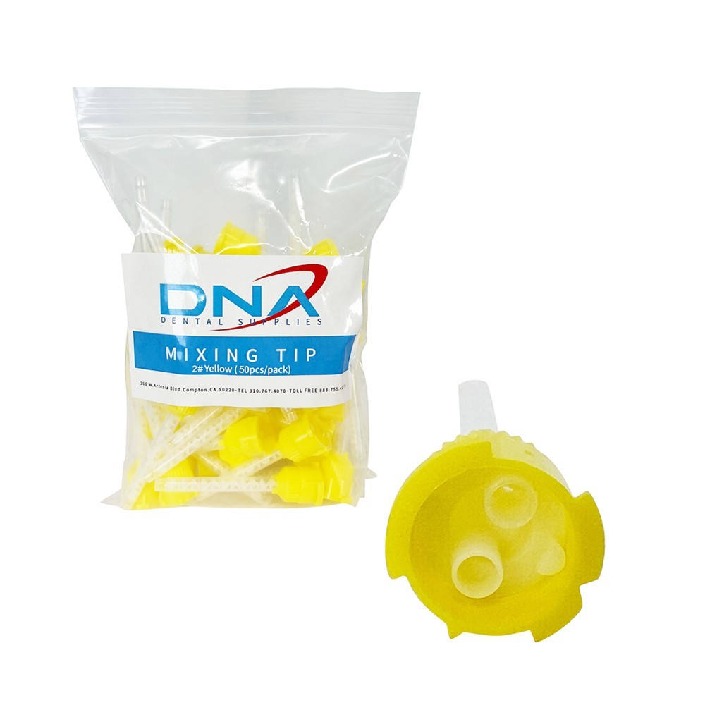 50 PCS Yellow Mixing Tips 4.2mm for 50ML Impression Material Cartridges