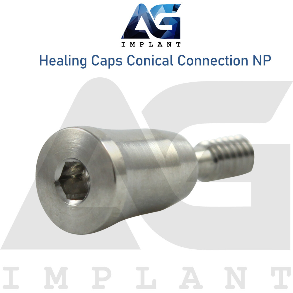 10 Healing Cap Conical Connection NP Titanium Dental 2.25mm Fit Nobel Active