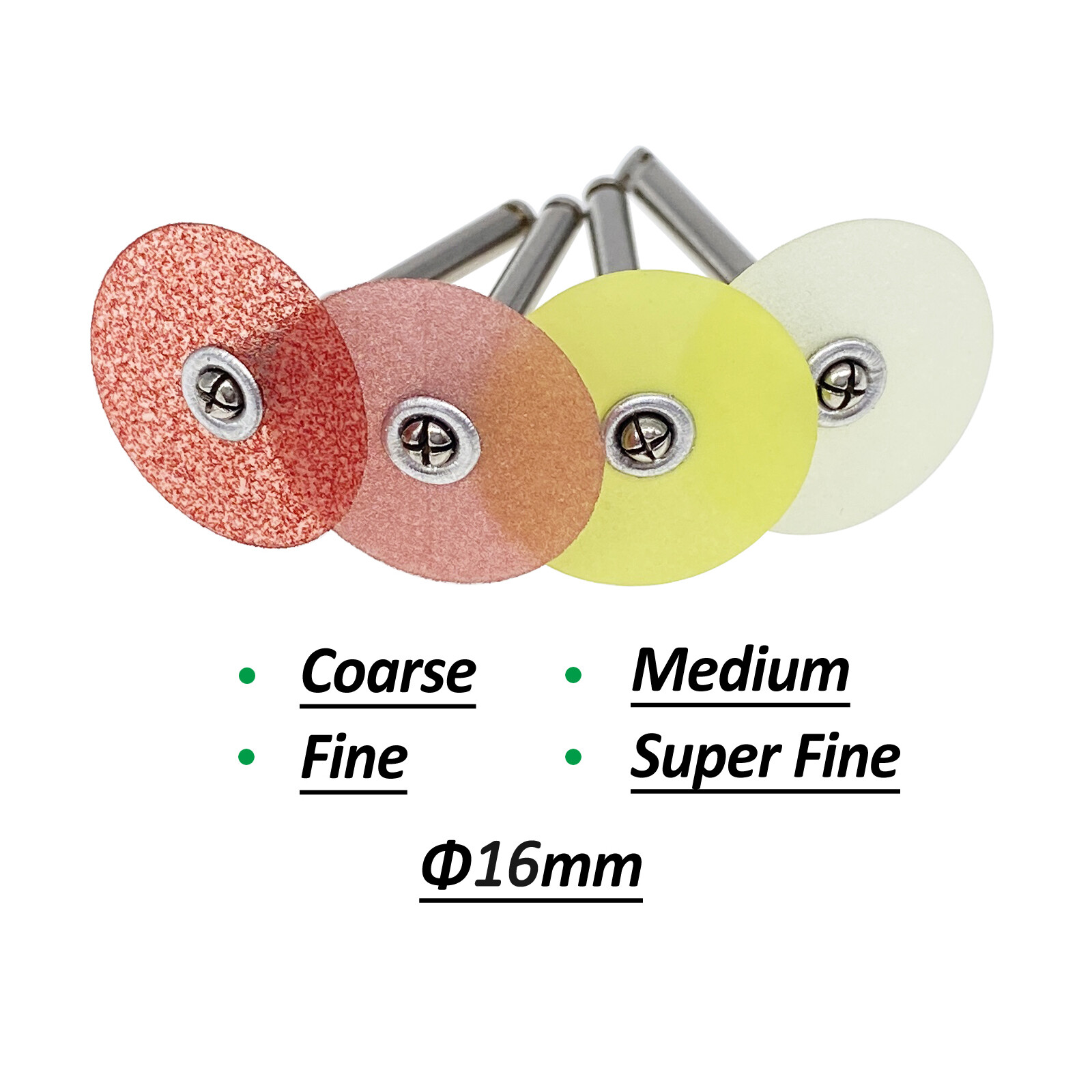 Dental Composite Finishing Polishing Discs SOFLEX 16mm / Mandrel