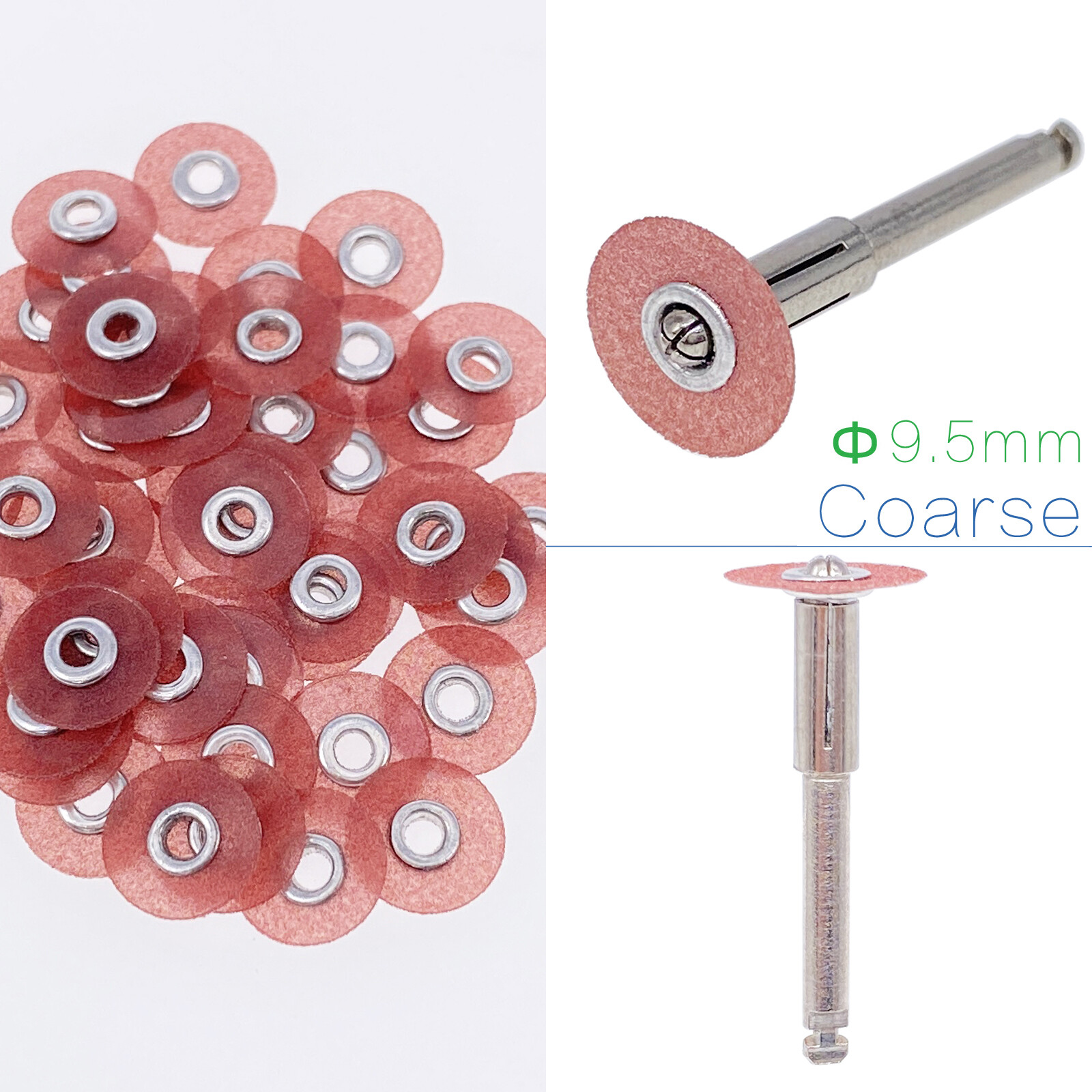 Dental Sof-Lex contouring polishing 2381 Pop-On discs 0.37″ 9.5mm or Mandrel