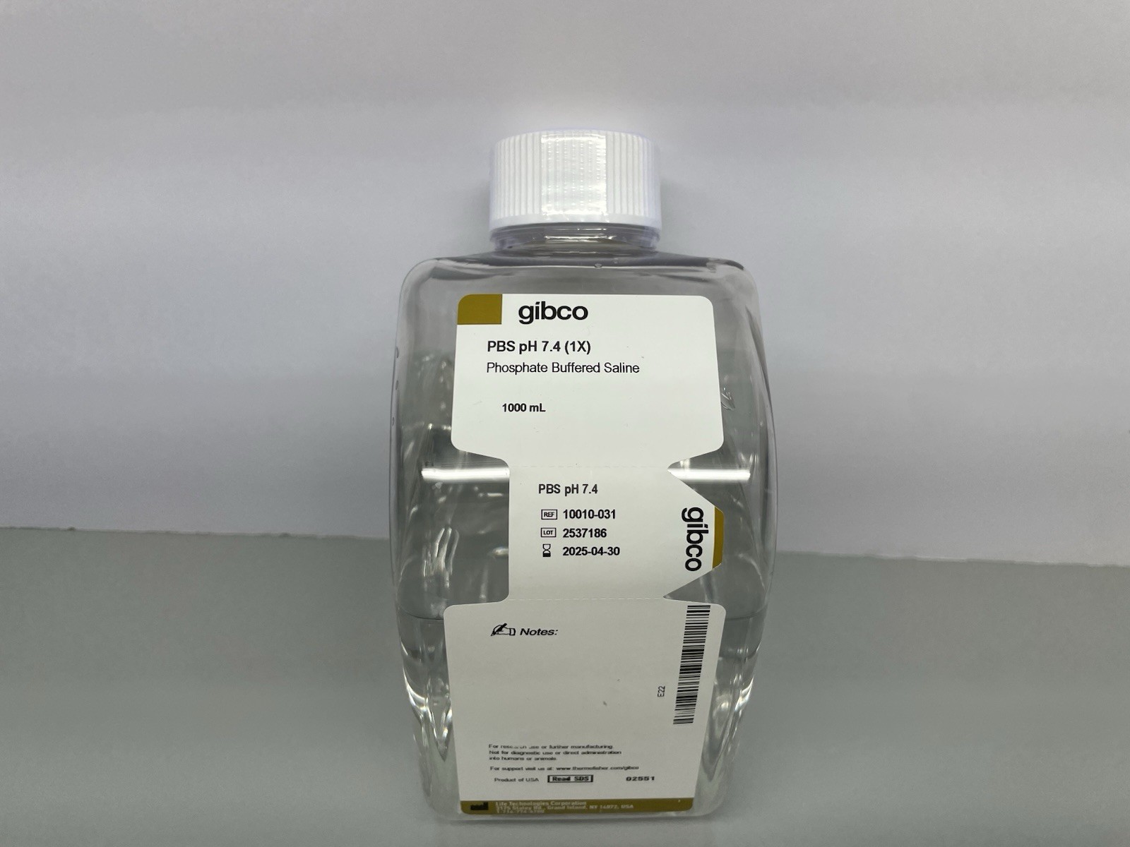 Gibco PBS 1X pH 7.4 Phosphate Buffered Saline 1000mL 10010-031