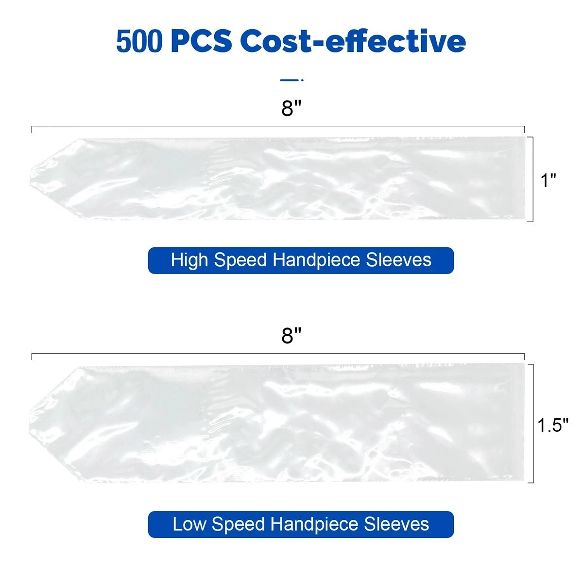 500/ Disposable Dental Low Speed Straight Angle Handpiece Sleeves Covers Sheath