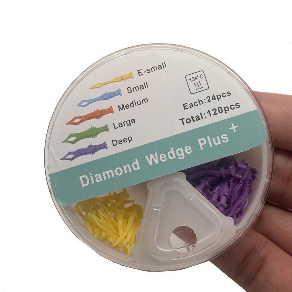 Dental Diamond Wedges Sectional Matrix System Plastic Daptive Interdental Teeth