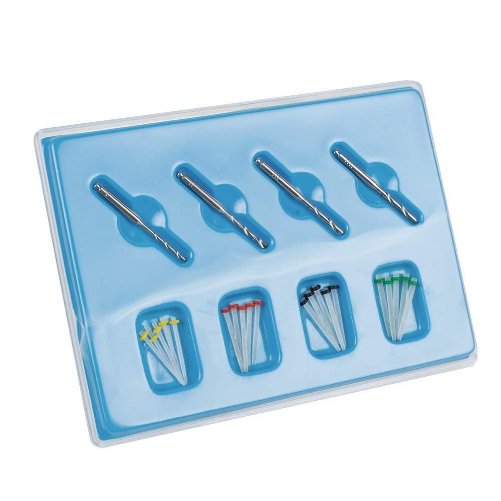 AAA Dental Fiber Post Kit (Pack of 20 Posts + 4 Drills)