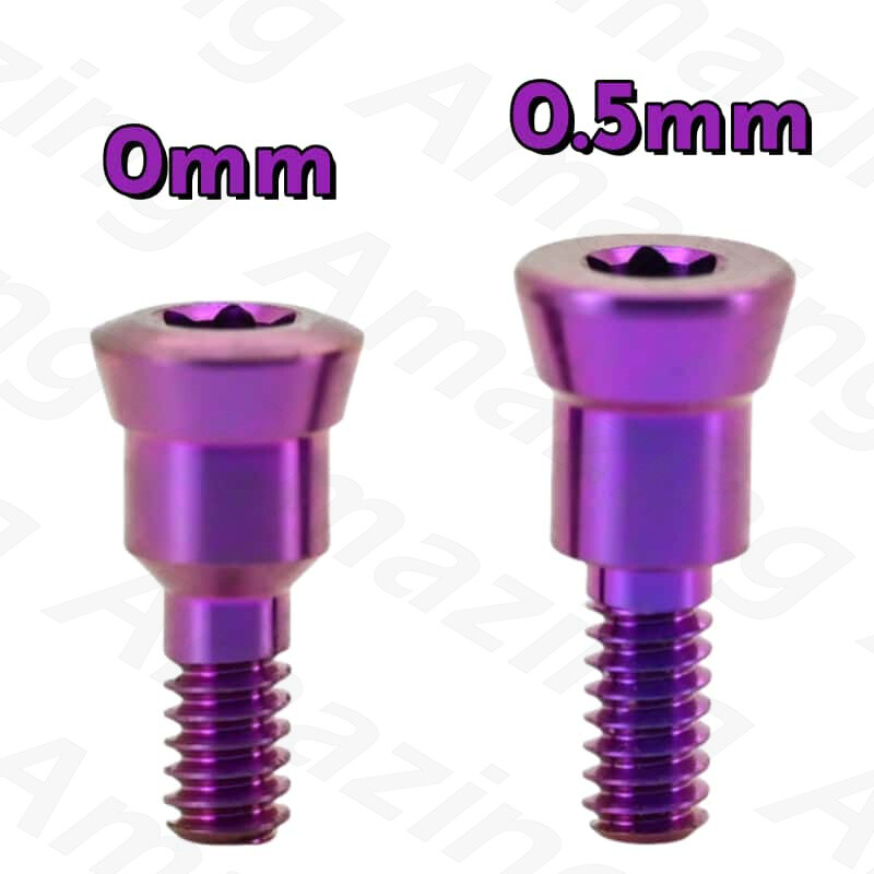 RC Dental Closure Screw RC Healing Cap Abutment Height 0/0.5mm Fits ITI Purple