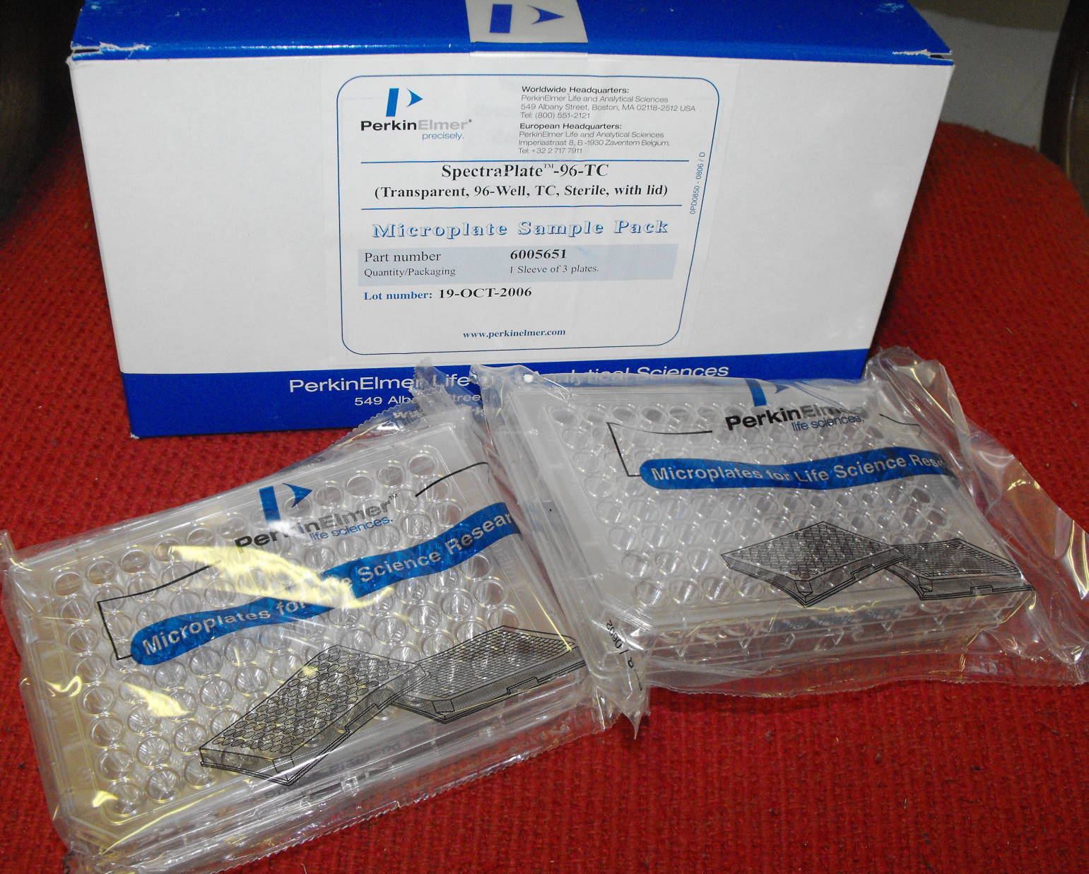 PerkinElmer – Spectraplate-96-TC, Sample Pack of 3 – 96 Well Microplates