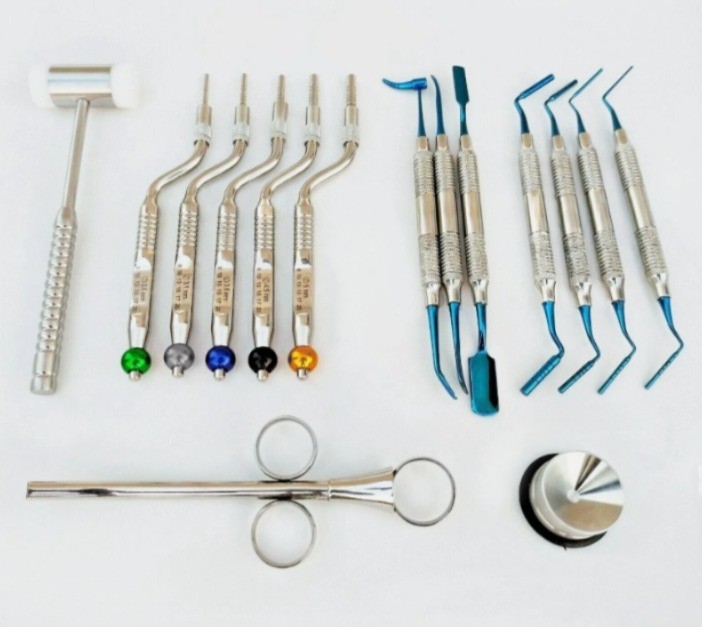 Dental Implant Surgery Kit Sinus Lift Osteotome Bone Graft Packer Carrier Mallet