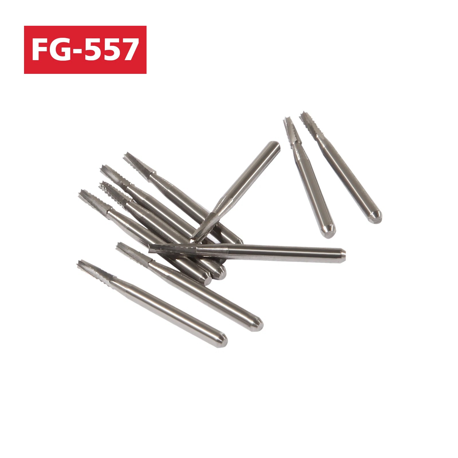 FG 557 Carbide Burs – Friction Grip for High-Speed Handpieces, Midwest Type