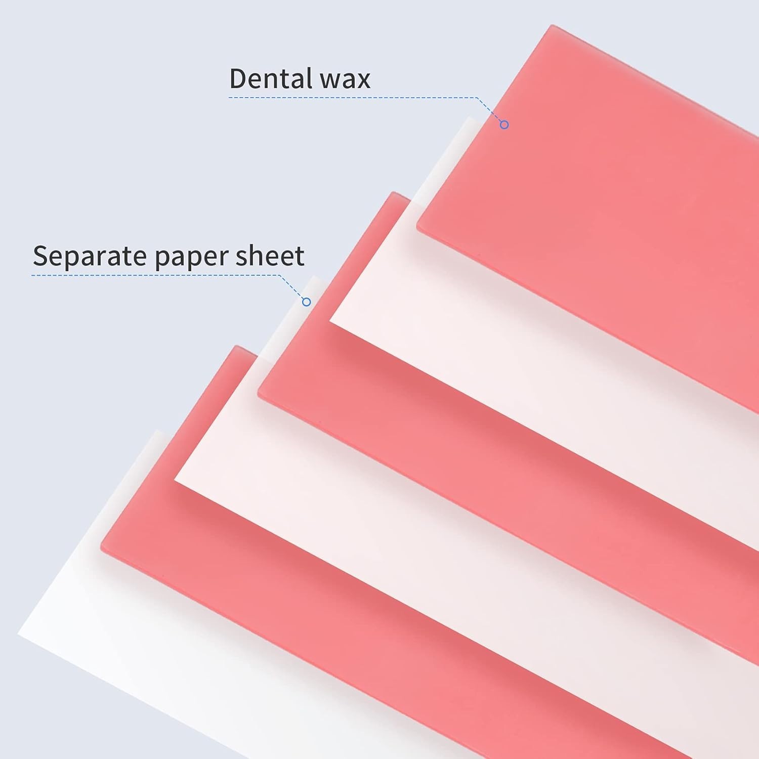 20PCS Dental Wax Sheets for Modeling and Denture Applications – Odorless