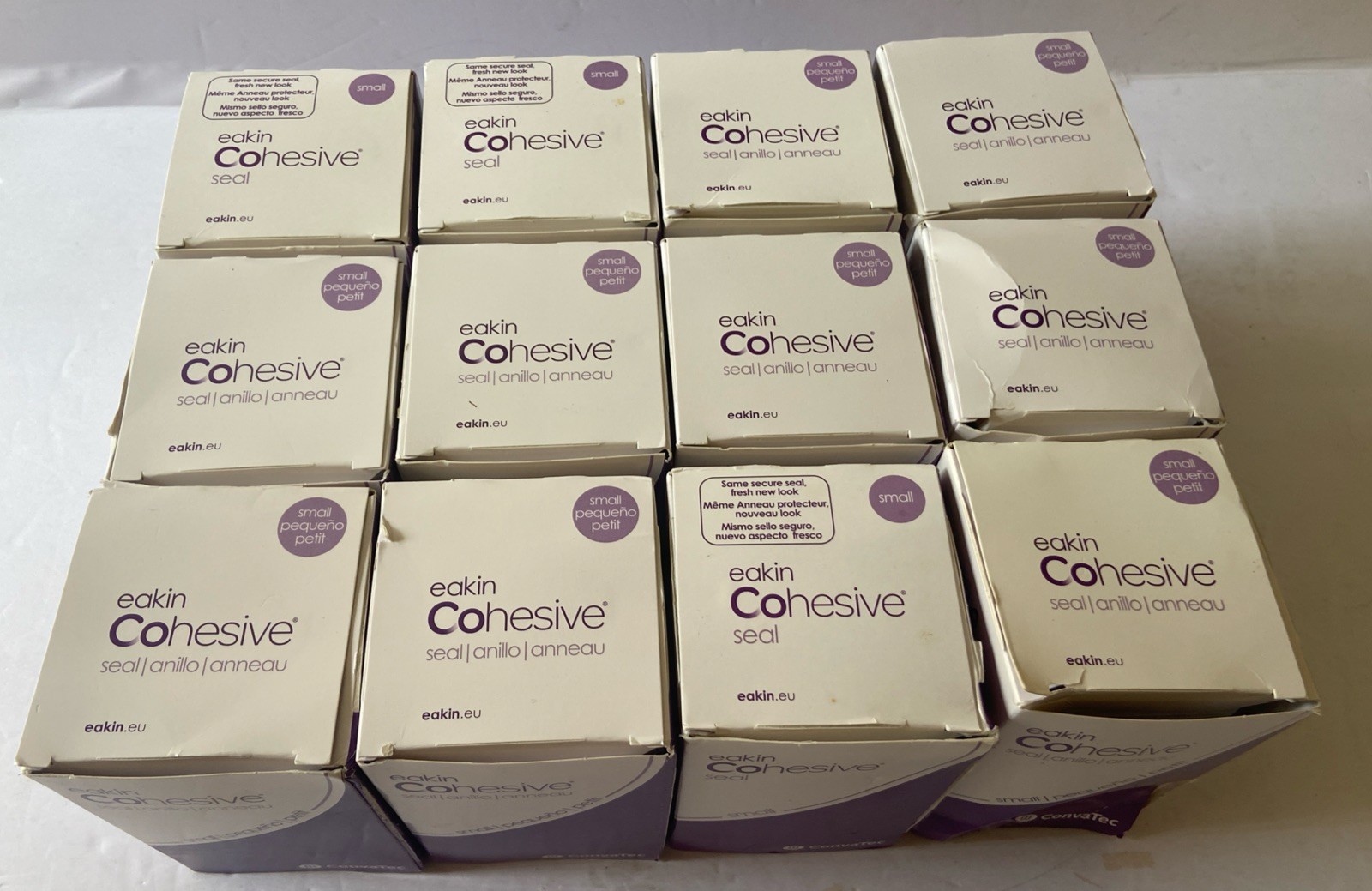 12 BOXES OF EAKIN CONVATEC Cohesive Seals 839002 10 Sealed 2 Open See Pictures