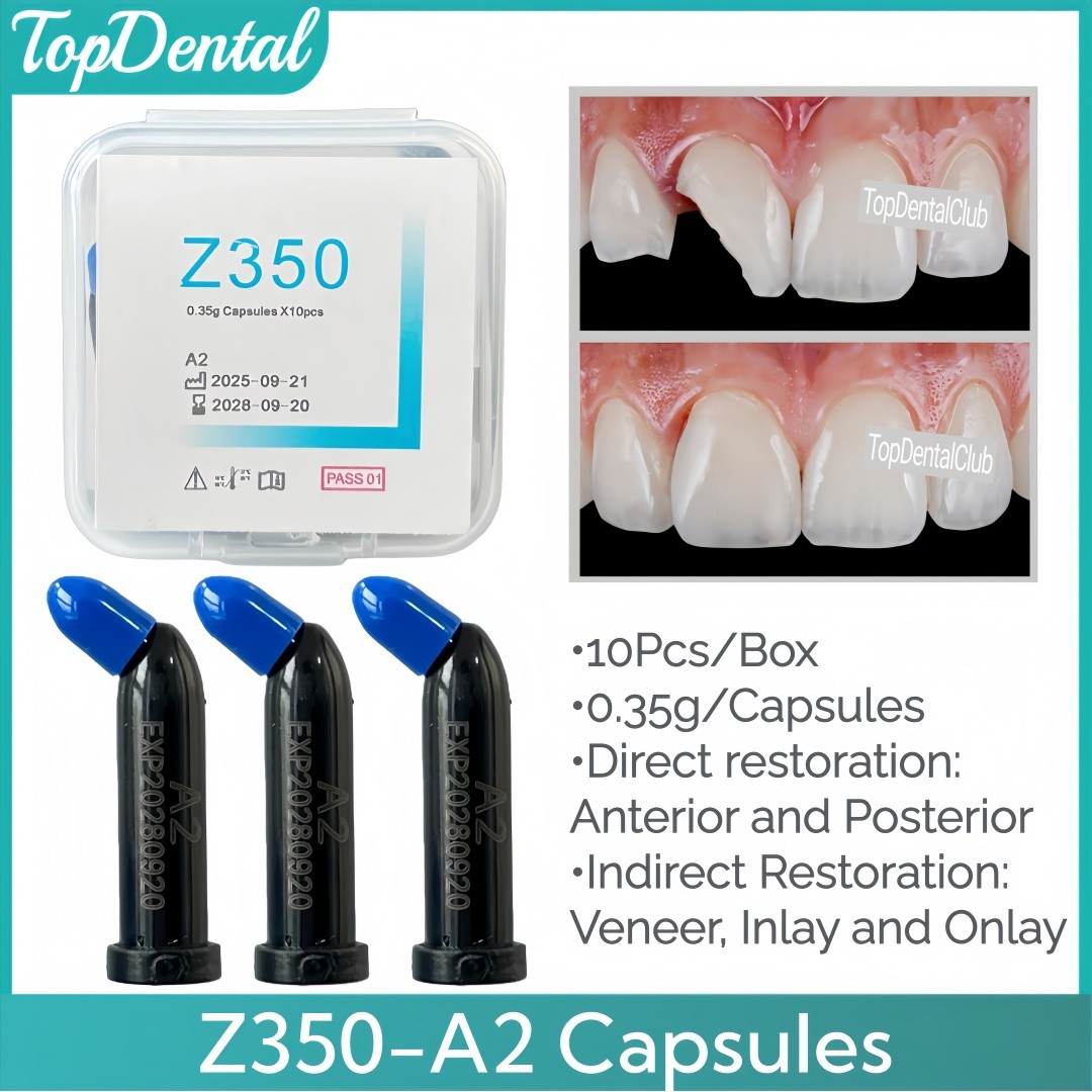 Z350 A2 Dental Light Cure Composite Resin Capsules Veneer Whitening Restoration