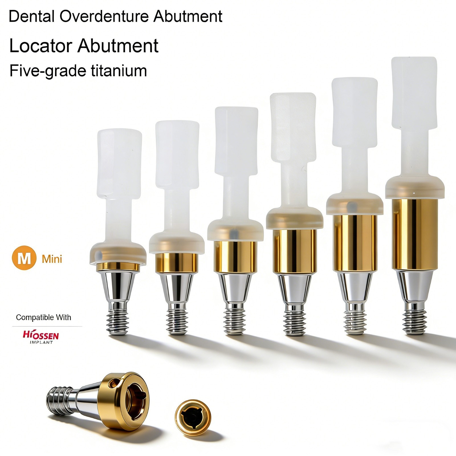 US Zest LOCATOR Attachment HIOSSEN ET Legacy Mini/Regular Abutment All Heights