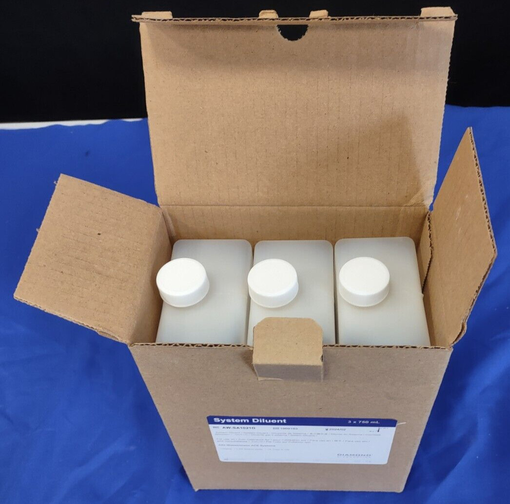 DD System Diluent for the Alfa Wasserman Ace (3x750mL) EXPIRED PN# AW-SA1021D