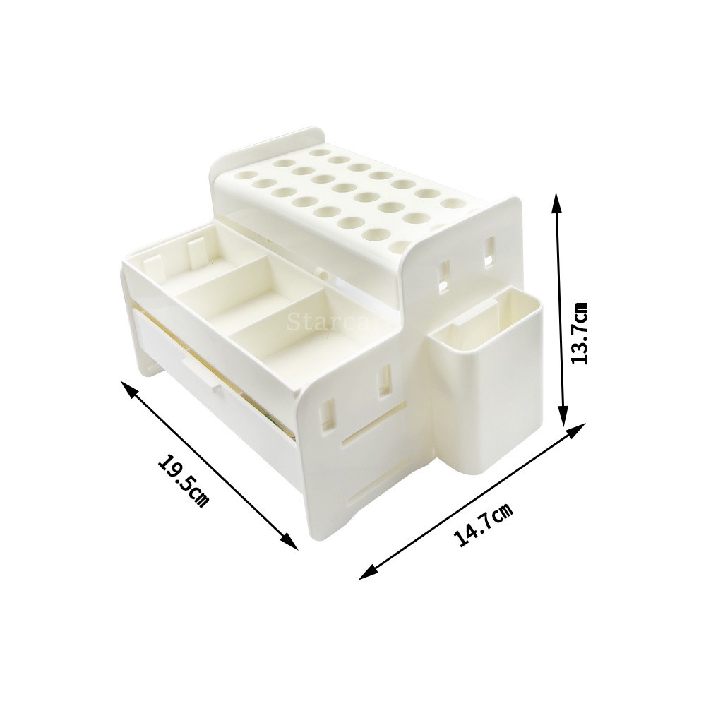 Dental Composite Resin Syringe Storage Holder Acrylic Organizer Applicator Rack