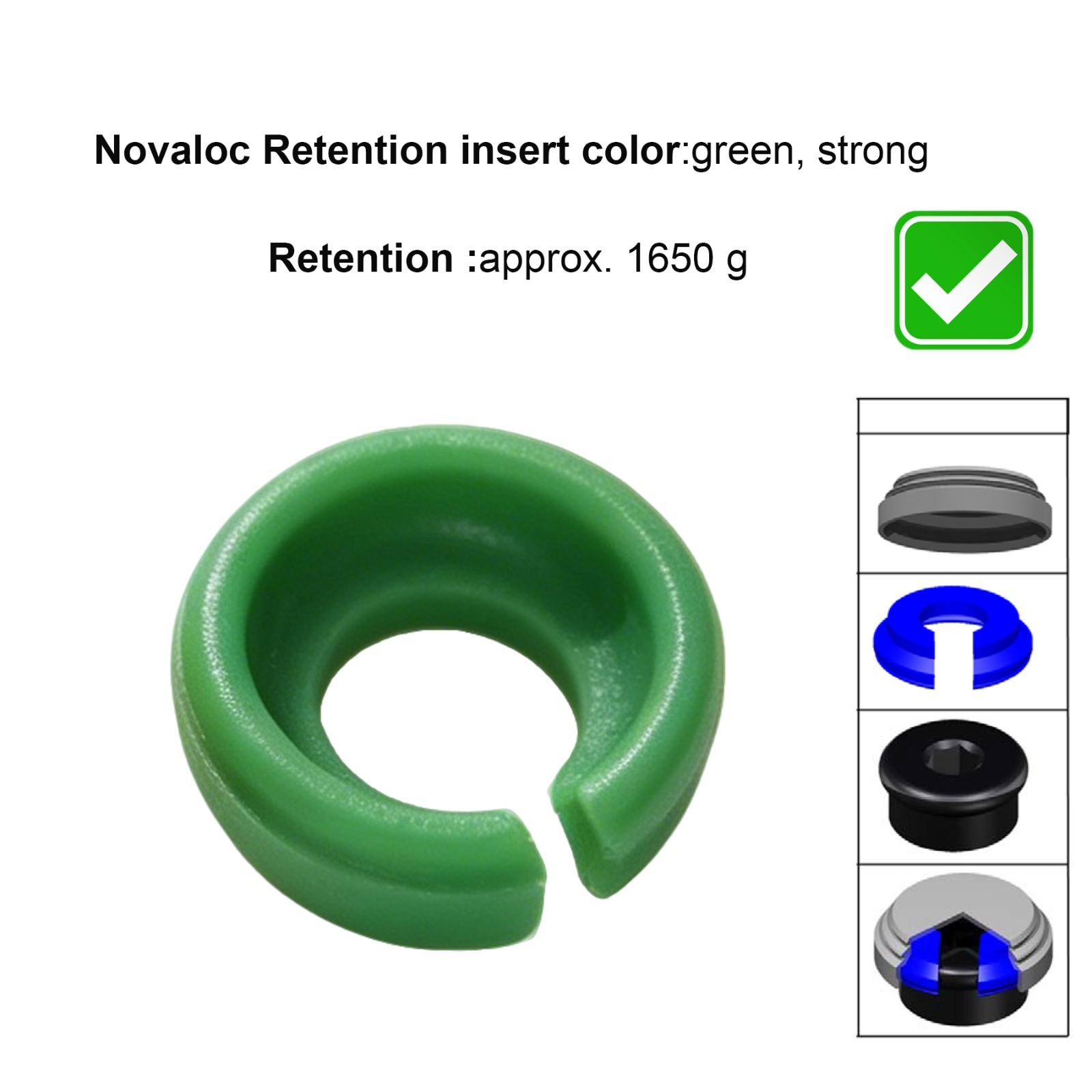 US Novaloc Retention Caps Inserts Kit & Locator Core Tool Overdenture Mounting