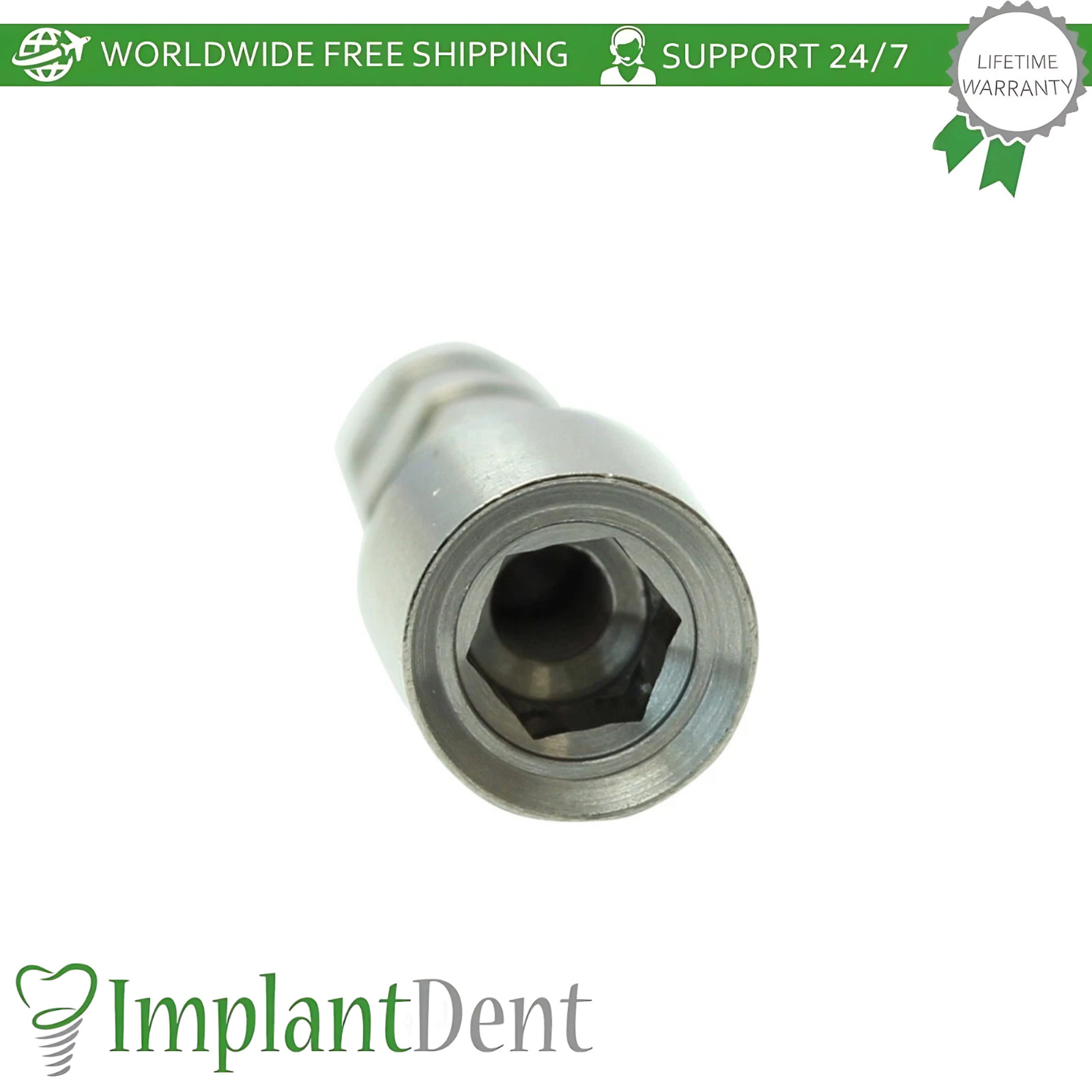 X50 Dental Fixture Analog Ø4.5mm Zimmer Biomet Compatible Int Hex 2.5mm Replica