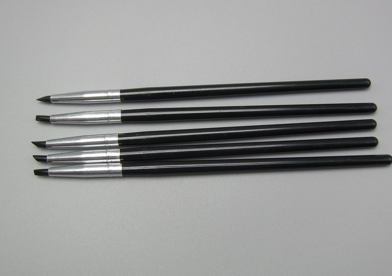 5Pcs/Set Dental Resin Brush Pen Silicone Composite Cement Porcelain Teeth Pens