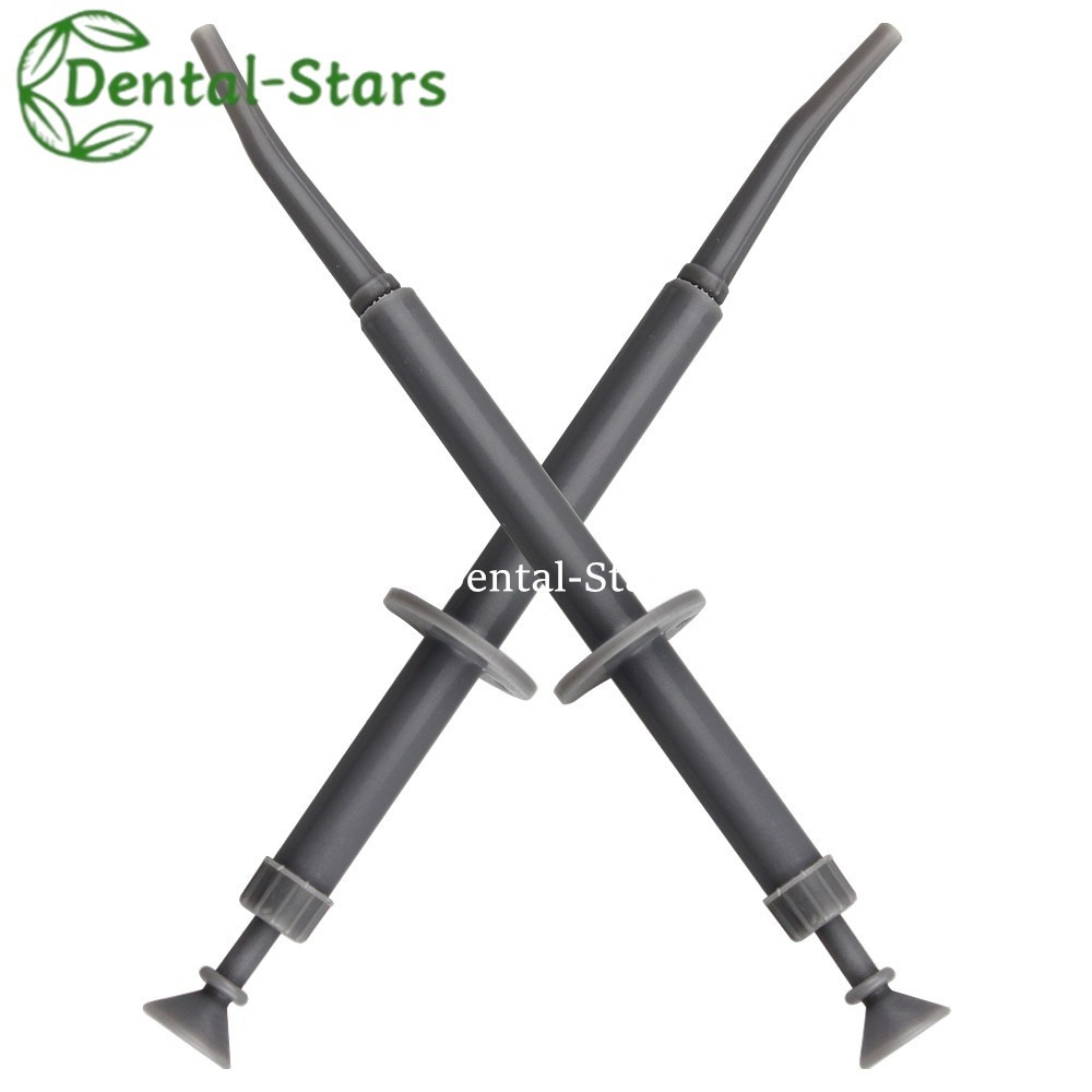 10Pcs Dental Amalgam Gun Plastic Amalgam Carrier Right Angle Filling Restorative
