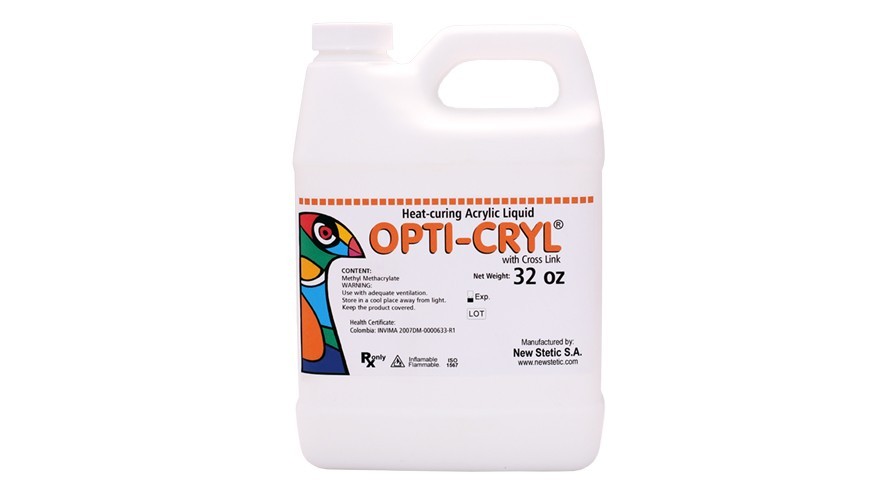Opti-Cryl Heat Cure Liquid Monomer 32oz