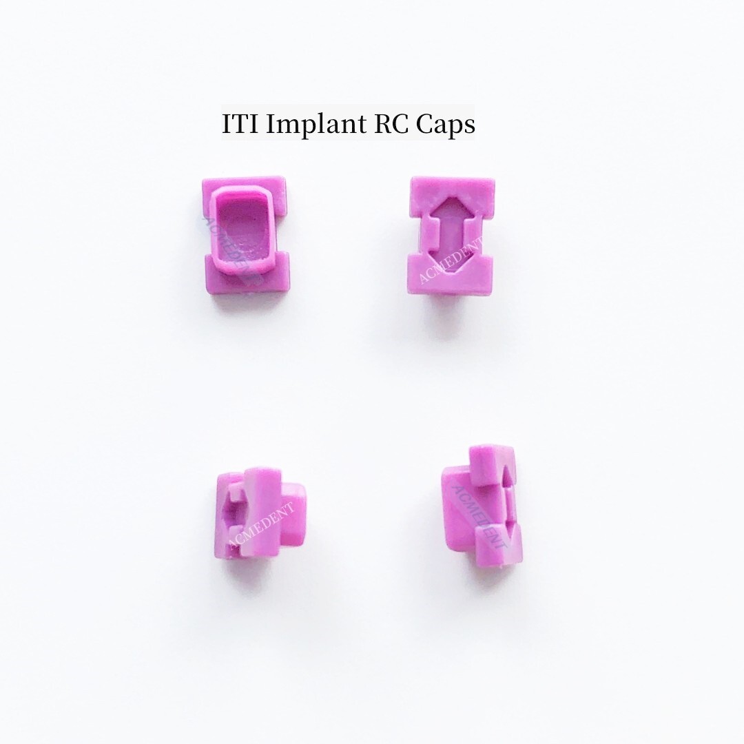 20Pcs Dental ITI Snap Caps Closed Tray RC Impression Coping Fit Straumann Purple