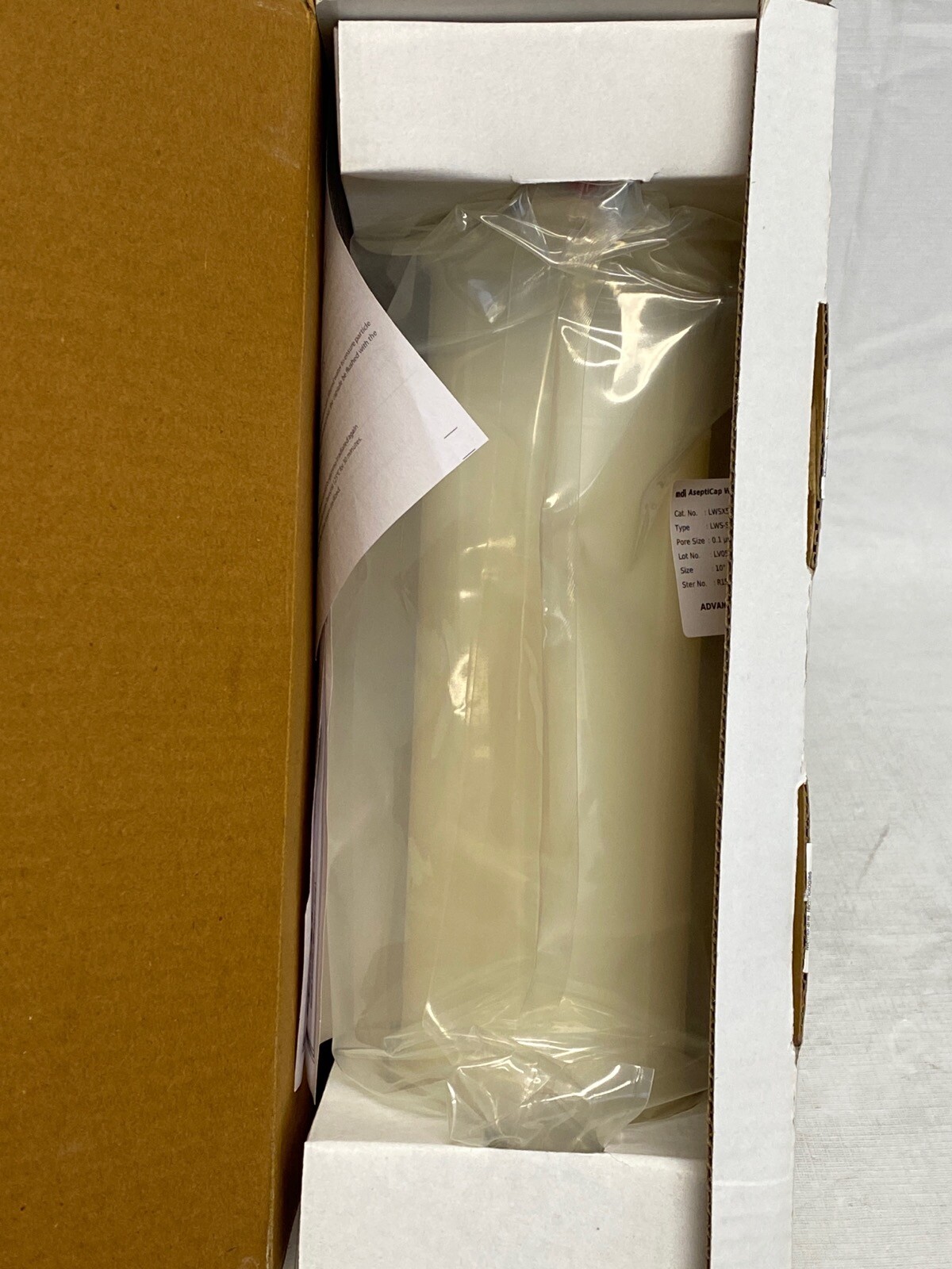 MDI LWS-S AseptiCap WS-y PVDF Capsule Filter 10” 0.1um LWSX5436EQXX301