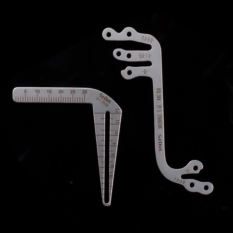 Dental Implant Surgery Planting Positioning Guide Angle Ruler S/L+4*Parallel Pin