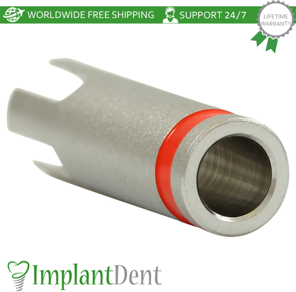 Dental Drill Stopper 2.8mm – Red Stainless Steel Dentistry Tool