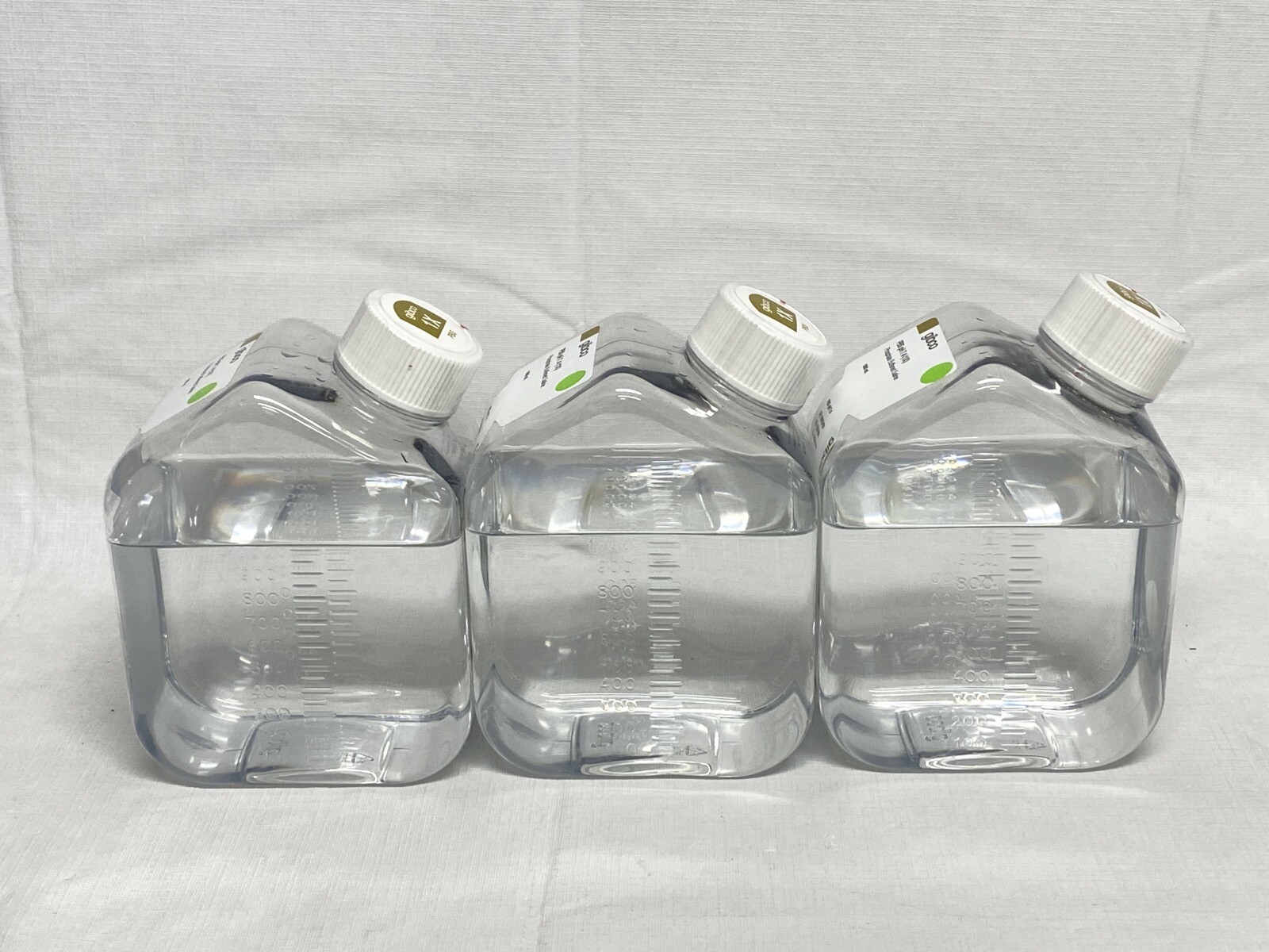 (3) GIBCO 1000mL PBS Phosphate Buffered Saline Solution pH 7.4 (1X) 10010-031