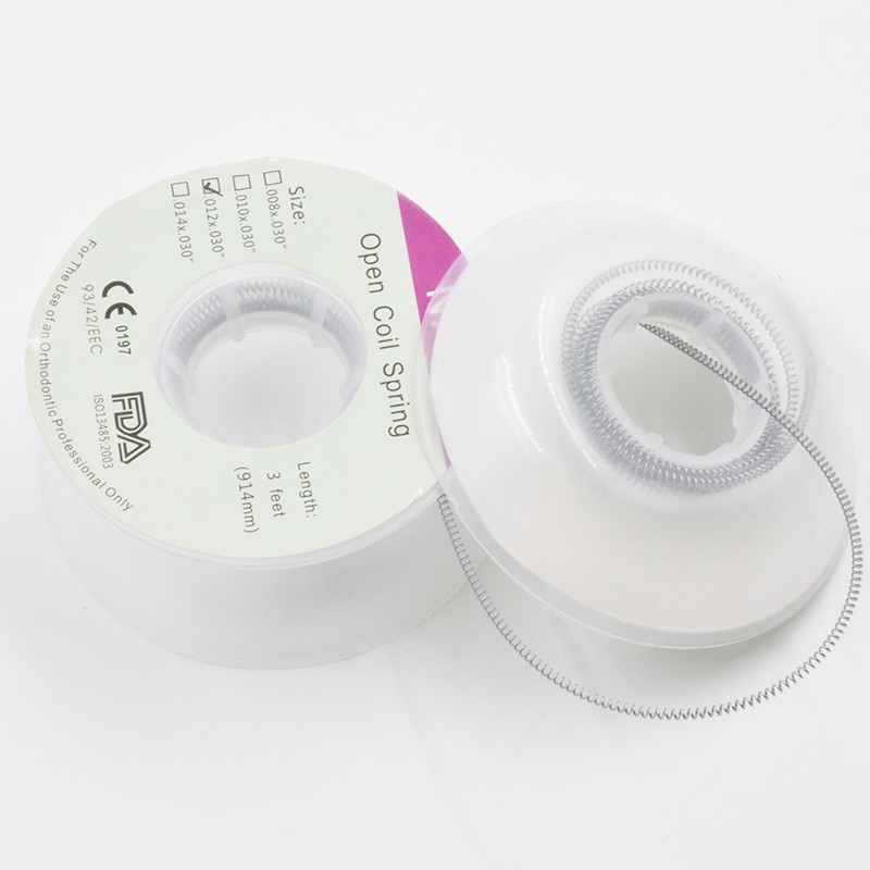 Dental Orthodontic Niti Open Coil Spring Spool Dia. 012 *030 ” inch 914mm 3 Feet