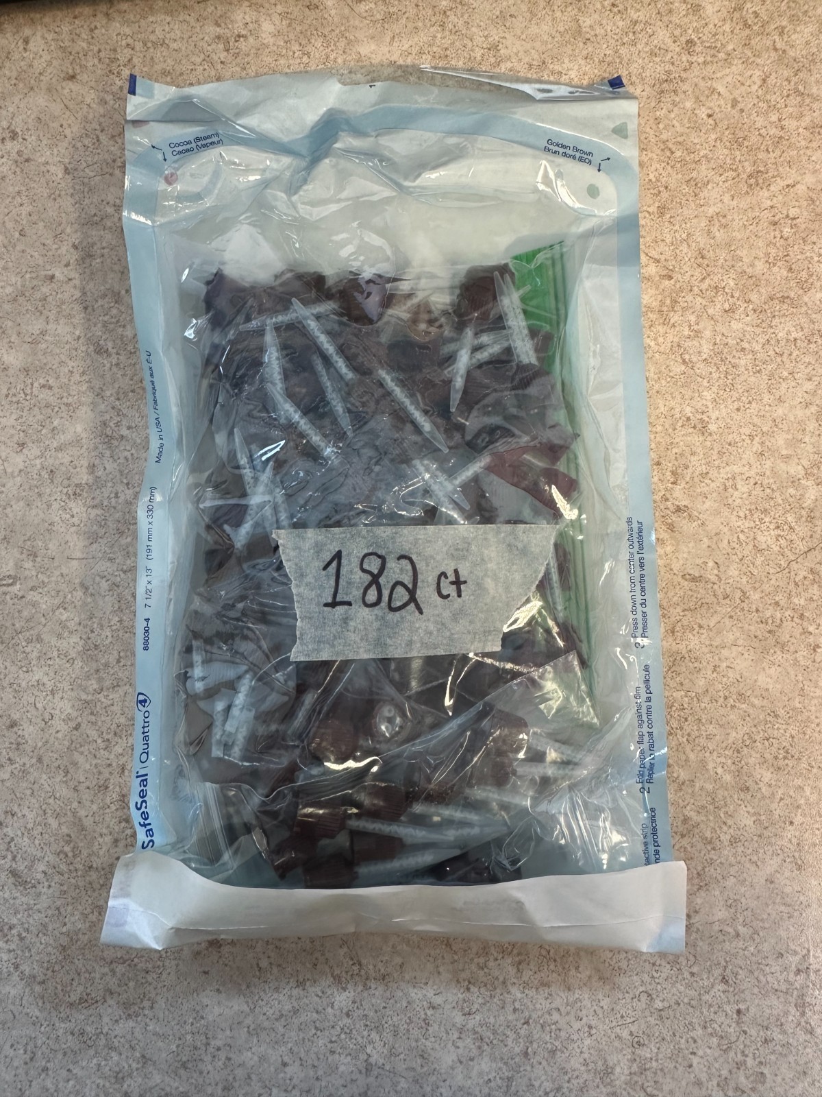 PacDent High Performance Cement Mixing Tips – Brown, Pack of 182, 1 : 1 (PD-131)