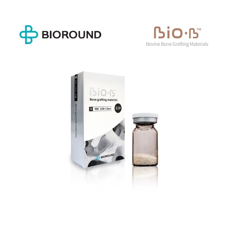 BIO-B Bovine Bone Grafting Material Vial Small/Large Particle Size Weight 5 type