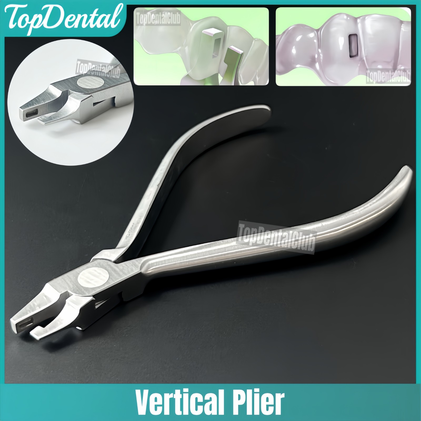 Dental Vertical Thermal Plier Clear Aligner Brace Invisible Retainer Ortho Plier