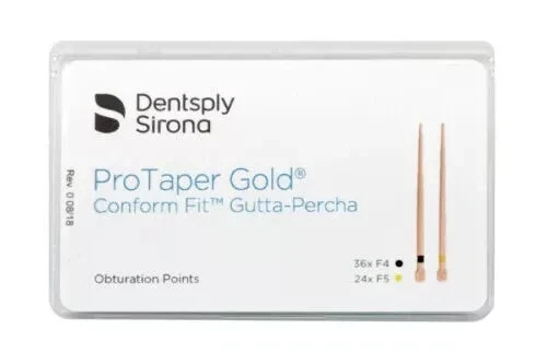 Protaper Gold F4-F5 Assorted Gutta Percha Points Dentsply Tulsa Box of 60