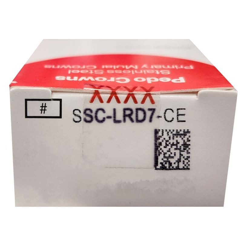 *5-Pieces* HuFriedyGroup Pedo Crowns Lower Right Primary 1st #7 Refill SSC-LRD7