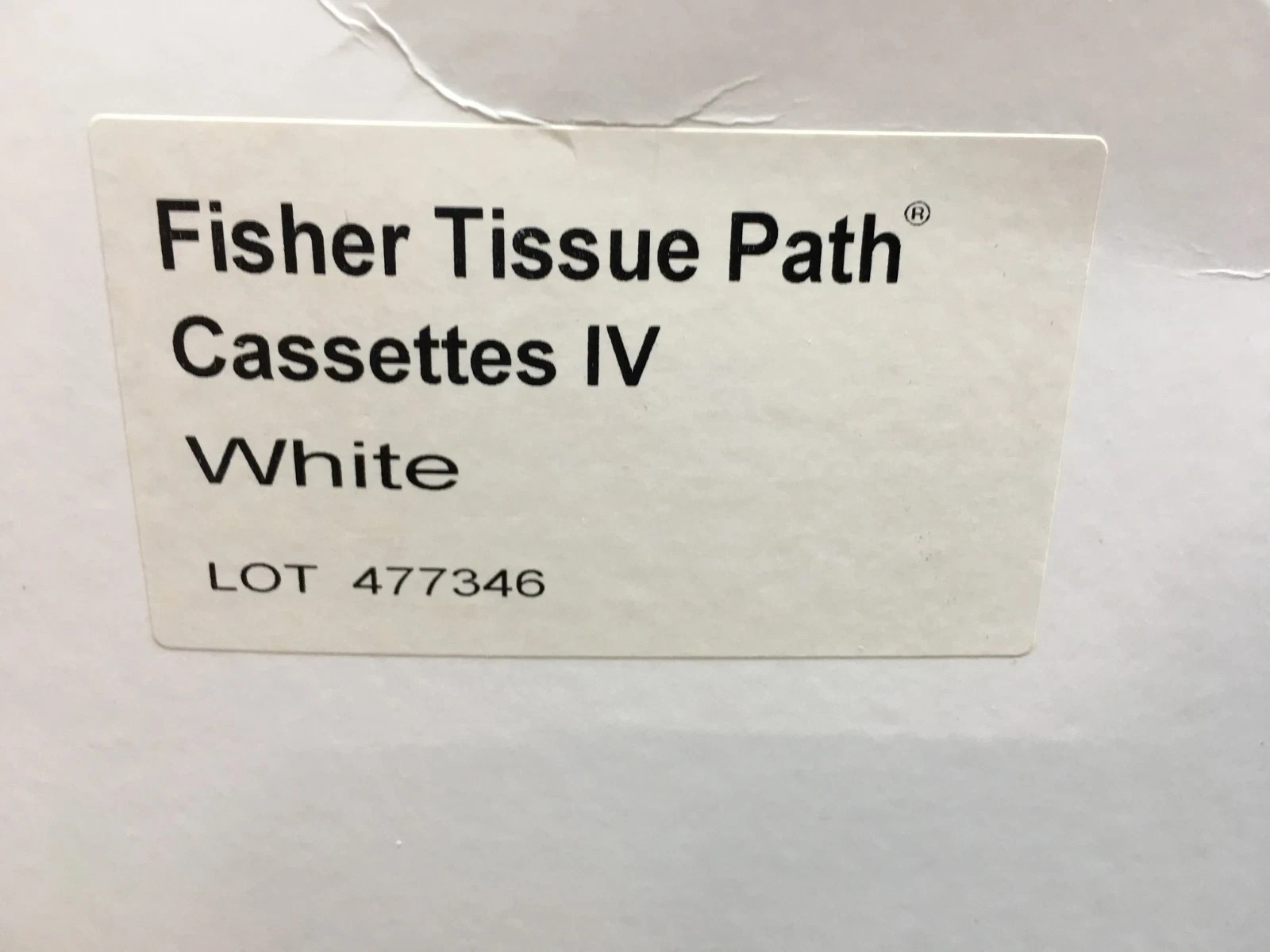 Fisherbrand Cat No 22-272416 Tissue Path Cassettes IV White