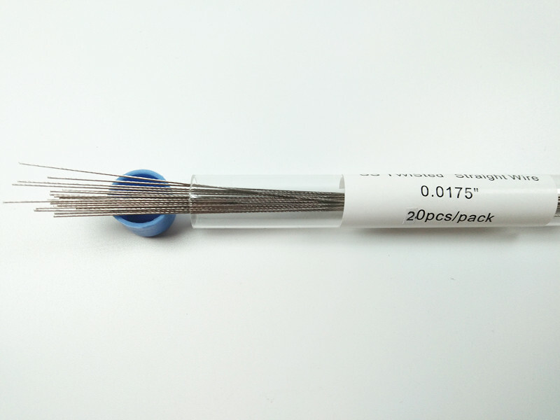 Dental Orthodontic Straight Wire Stainless Steel Twist Wires 0.0155/0.0175
