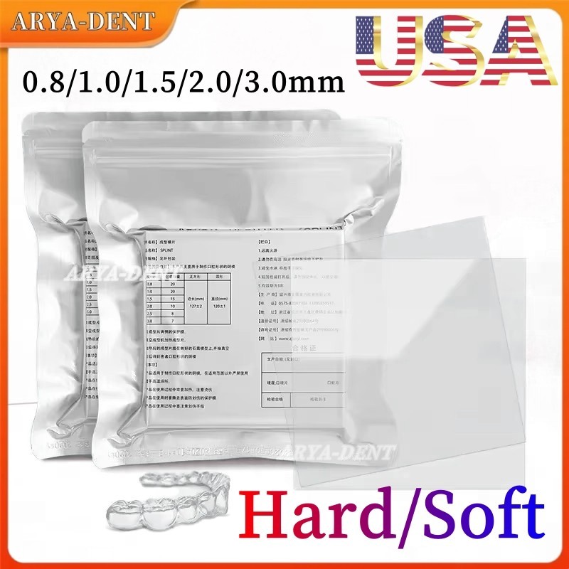 Dental Orthodontic Splint Retainer Vacuum Forming Hard/Soft Thermoforming Sheets