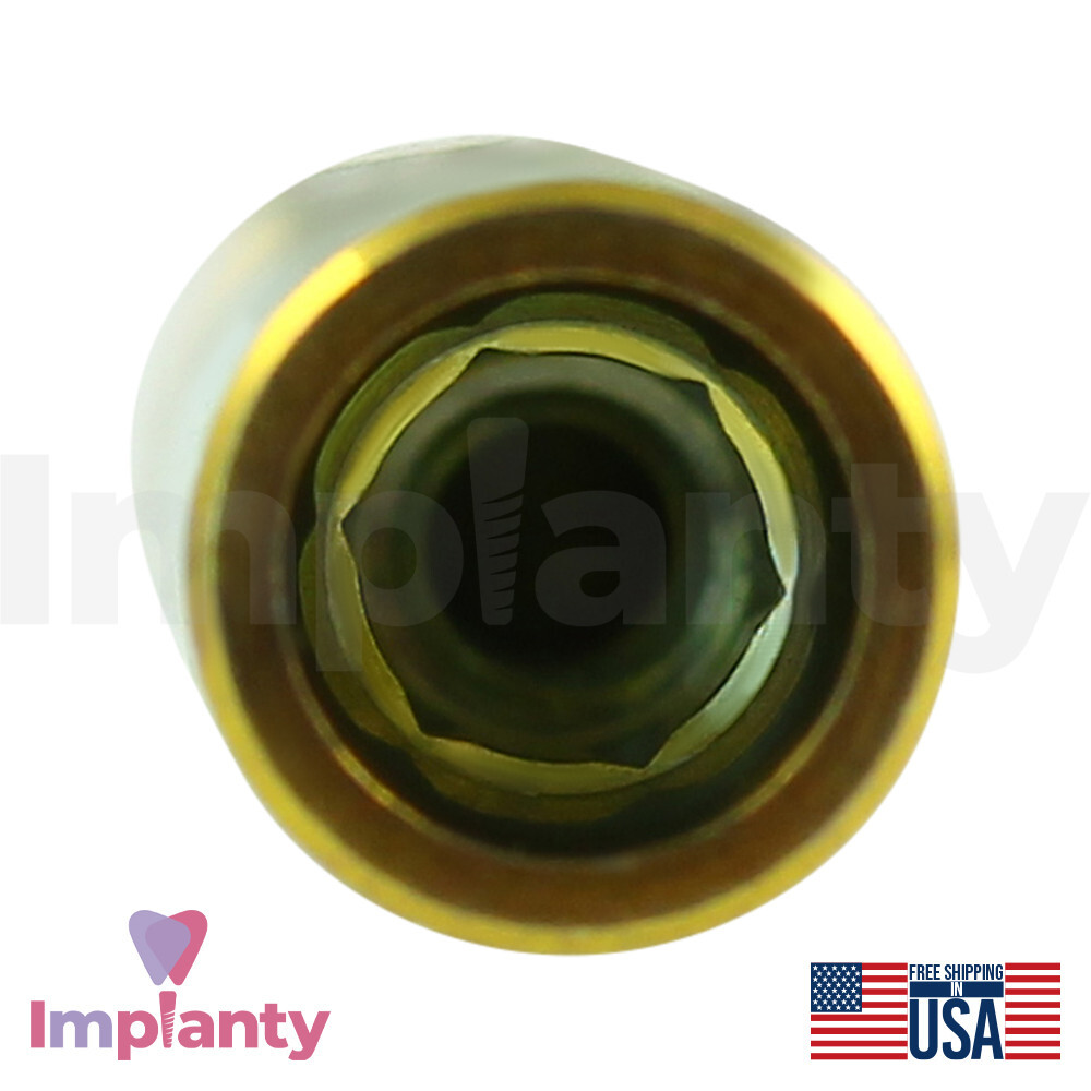 10x Dental Titanium Fixture Digital Analog Compatible Neodent GM Yellow