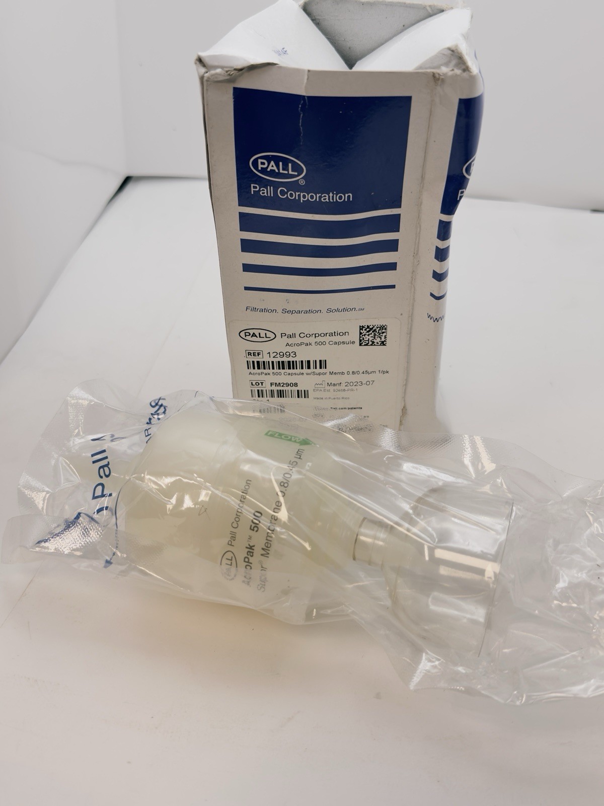 Pall 12997 Acropak 500 0.1/0.1um Capsules with Supor Membrane gamma-irradiated
