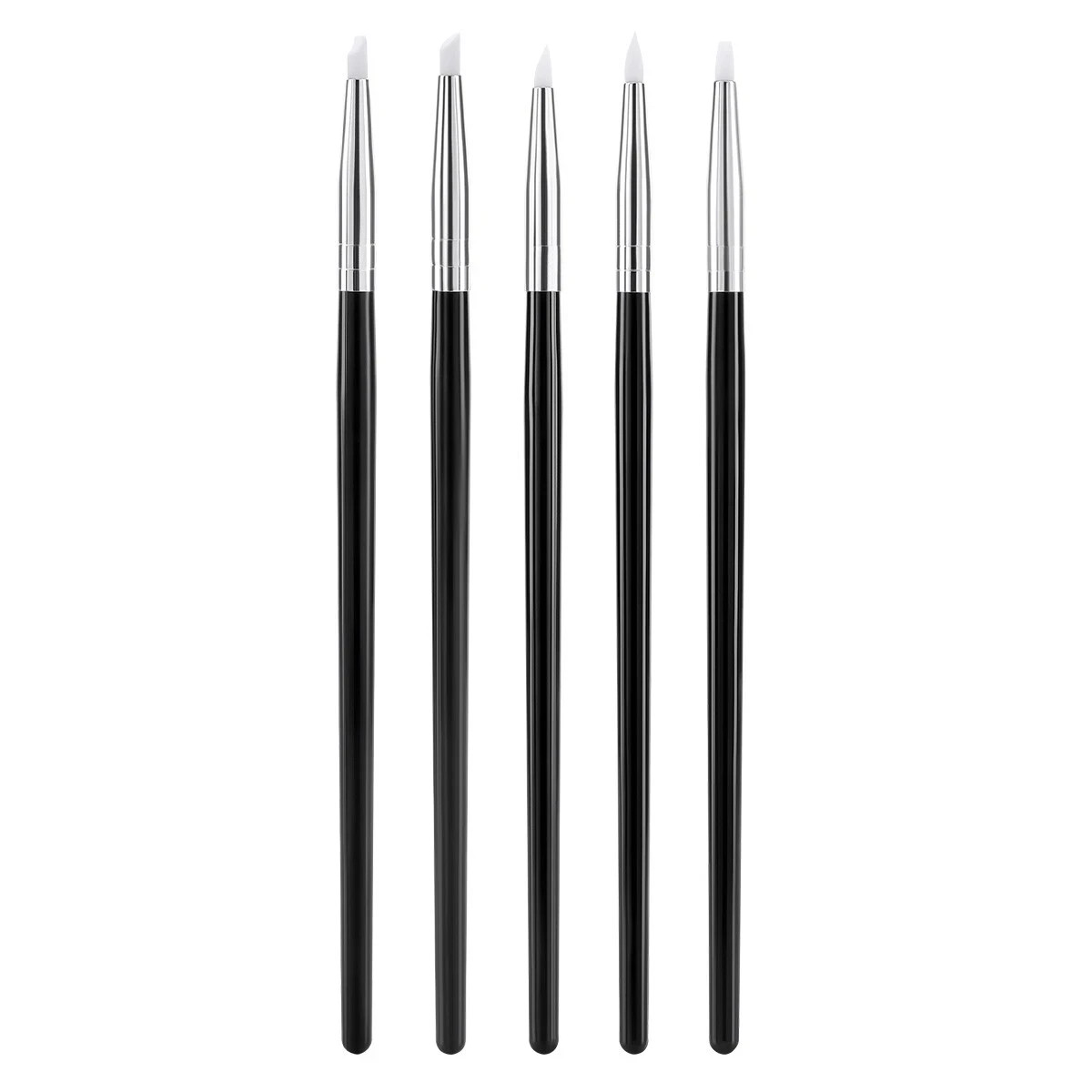 5Pcs/Set Dental Composite Resin Veneer Cement Porcelain Silicone Brush Pen