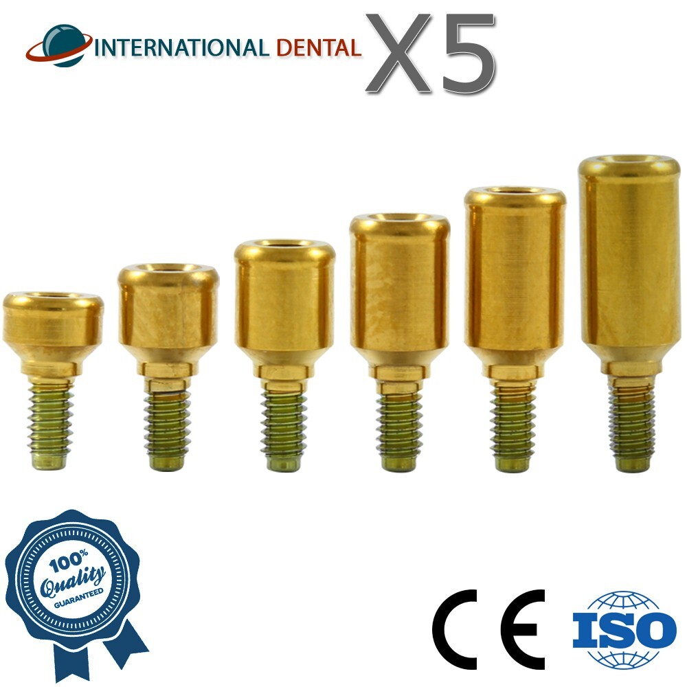 5 Lokator Attachment Dental Fixture Adapter Head Dentistry Int Hex Titanium