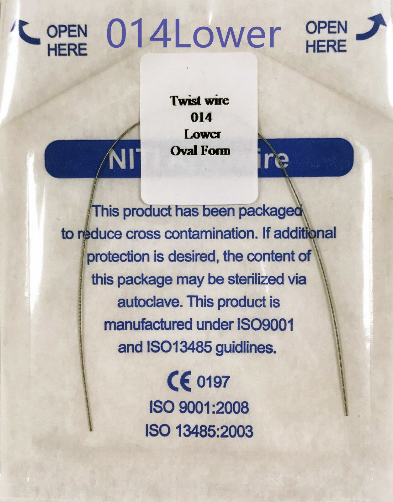 Dental Orthodontic Twist Arch Wire Ni-ti Round Oval Form12 14 16 18 Upper Lower