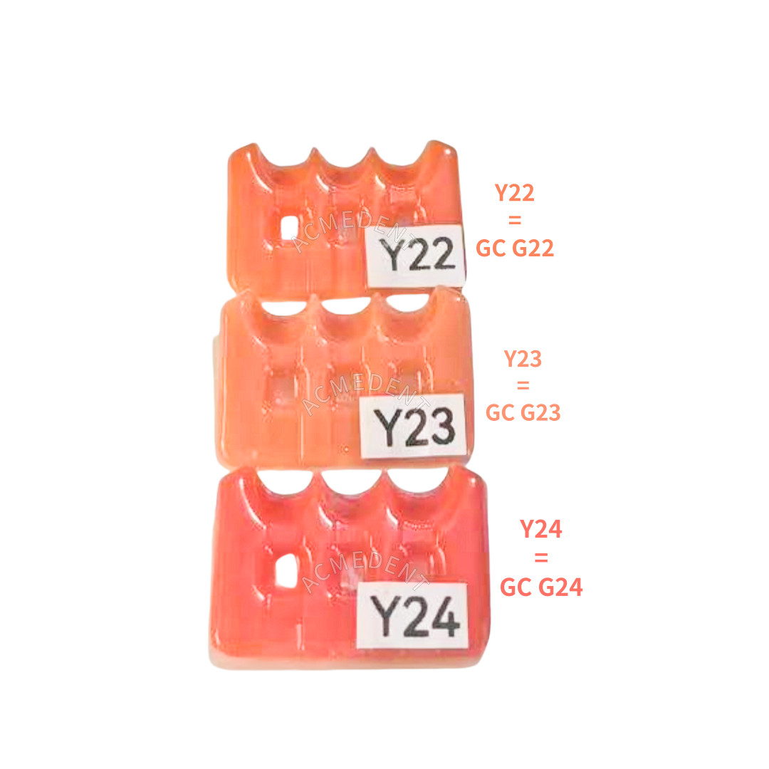 Gum Shade Gingiva Color Plate Indicator Tri-Color Gummy Pink Composite Resin