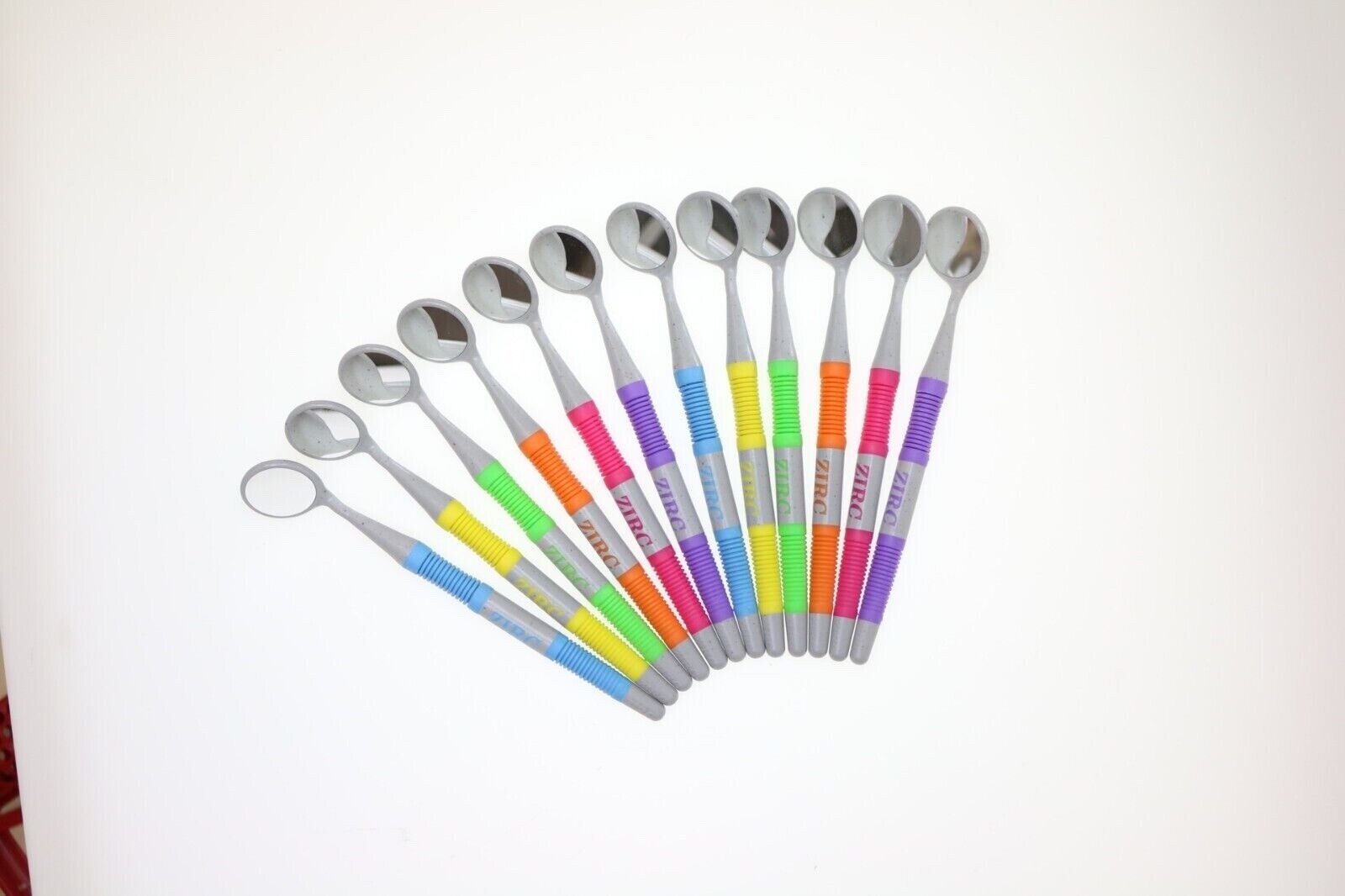 ZIRC Crystal HD Thin Grip Assorted Mouth Mirror Jewel 12pc USA Made (Free Ship)