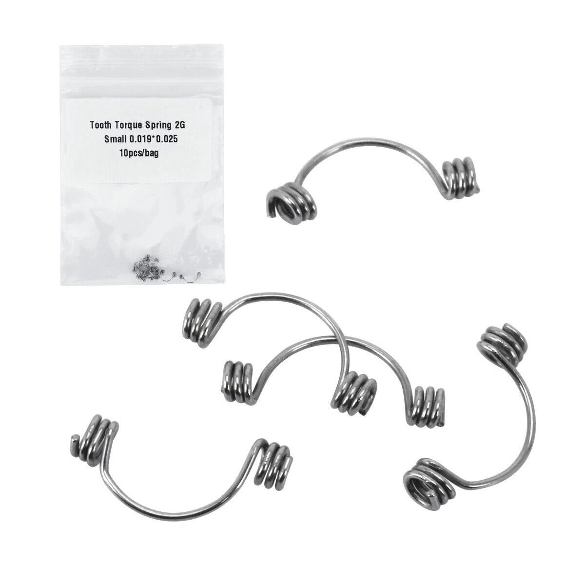 15 Sizes Ortho Dental Rectangular Anterior Teeth Torque Wire Springs 10Pcs/Pack