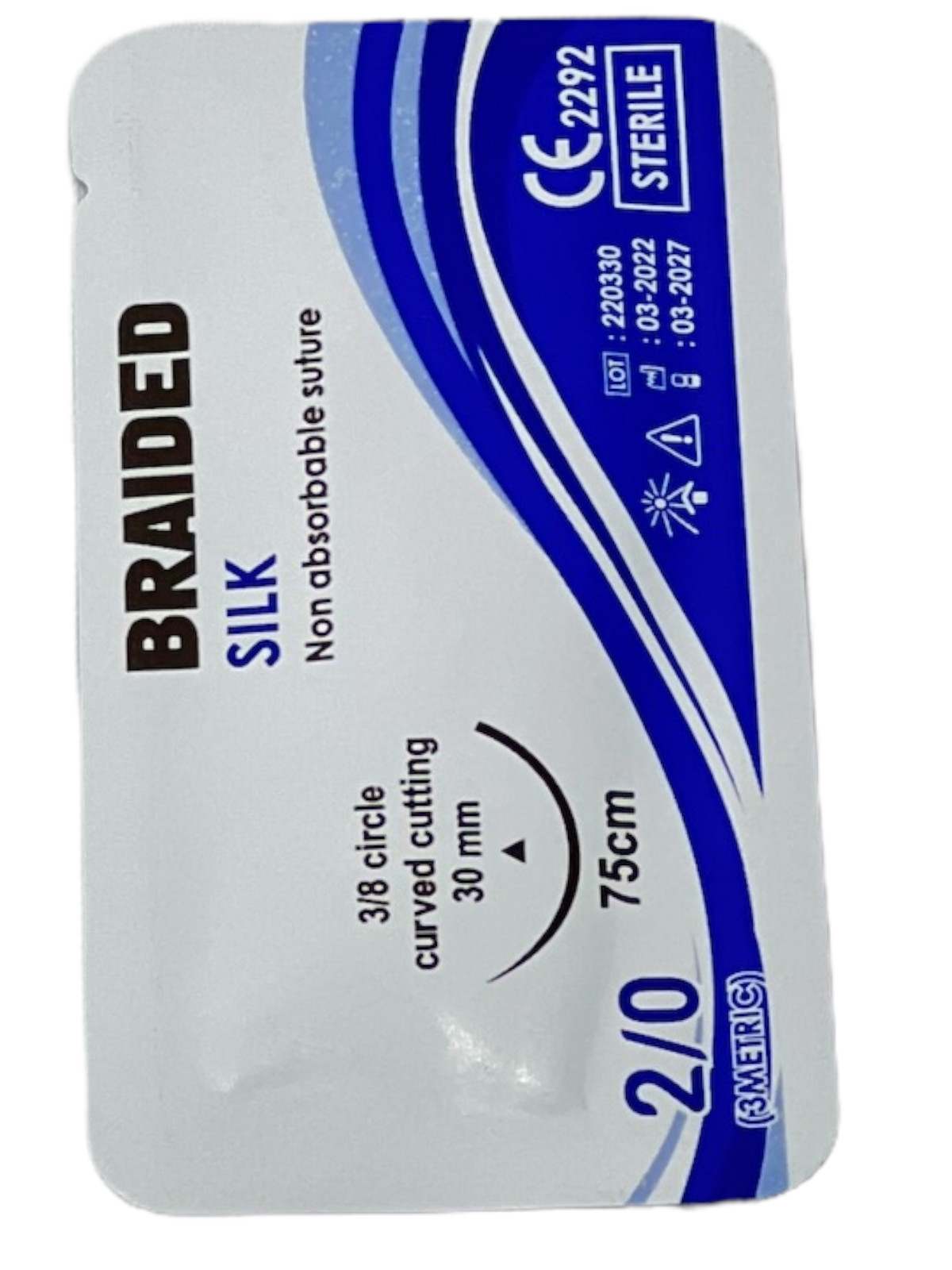 2/0 Silk Sterile Training Suture Thread With Needle Sewing Box