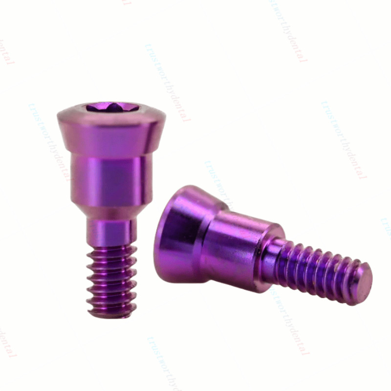 RC Dental Closure Screw RC Healing Cap Abutment Height 0/0.5mm Fits ITI Purple