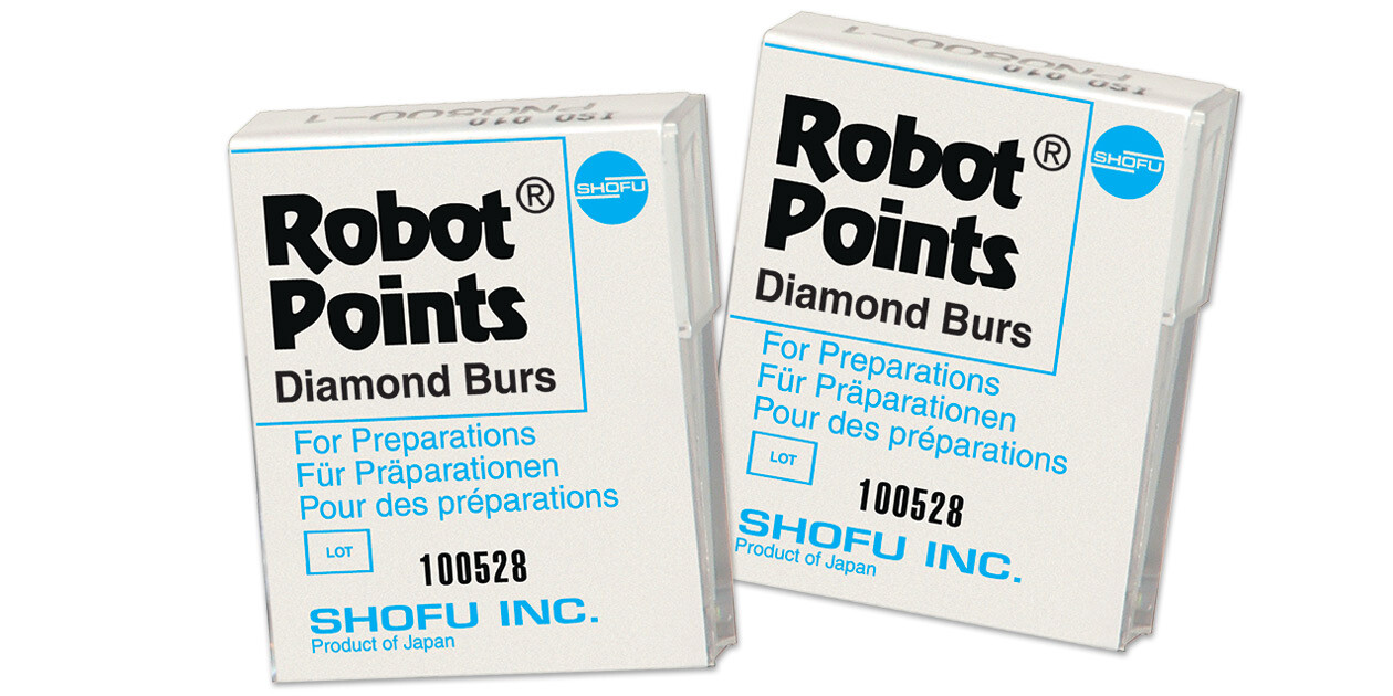 Dental Robot Points – 9.0mm Diamond Bur 300K PRM by Shofu #0883C-1